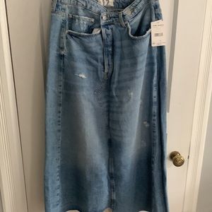 Free people brand new size 12 denim skirt